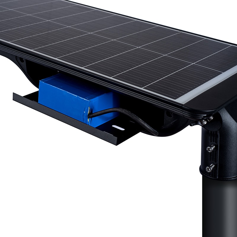 LKX-60W Negro — Luminaria solar todo-en-uno 60W